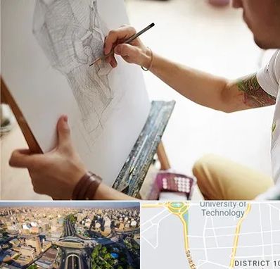 آموزشگاه طراحی سیاه قلم در استاد معین