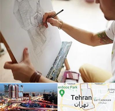 آموزشگاه طراحی سیاه قلم در صادقیه 