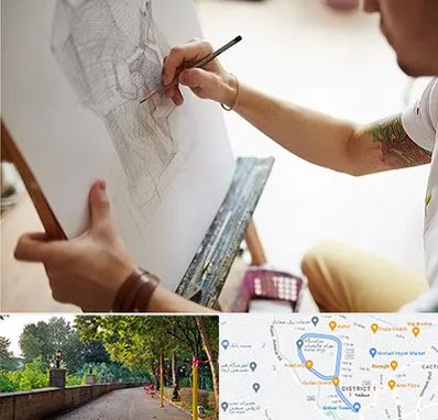 آموزشگاه طراحی سیاه قلم در بلوار گیلان رشت