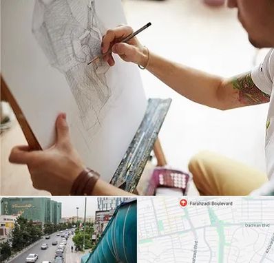 آموزشگاه طراحی سیاه قلم در بلوار فرحزادی