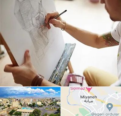 آموزشگاه طراحی سیاه قلم در میانه