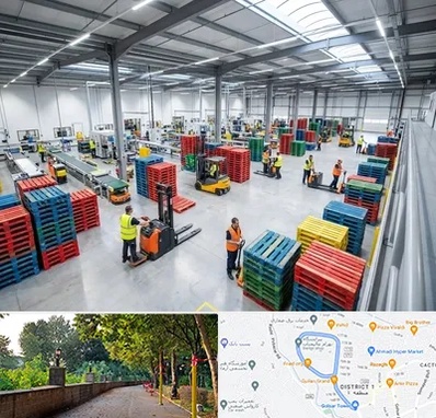 پالت پلاستیکی در فلکه گاز رشت