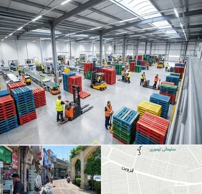 پالت پلاستیکی در خیابان قزوین