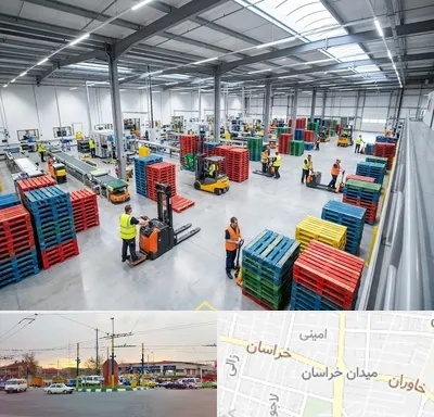 پالت پلاستیکی در میدان خراسان