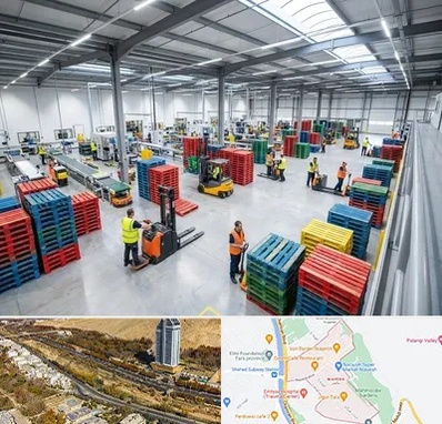 پالت پلاستیکی در خیابان نیایش شیراز 