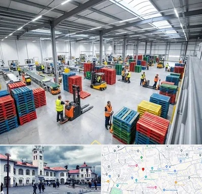 پالت پلاستیکی در میدان شهرداری رشت