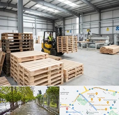 پالت چوبی در خیابان ارم شیراز