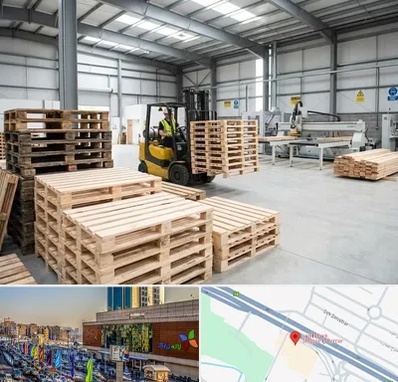 پالت چوبی در لاله پارک تبریز 