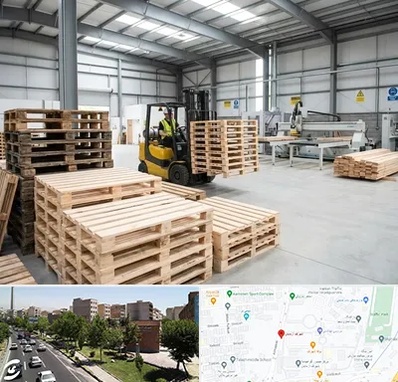 پالت چوبی در شهرک آزمایش 
