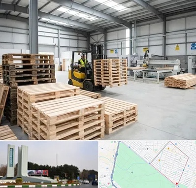 پالت چوبی در بلوار فلسیطین مشهد