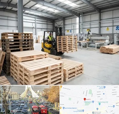 پالت چوبی در خیابان آزادی 