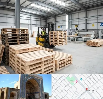 پالت چوبی در مصلی مشهد 