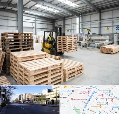 پالت چوبی در خیابان ملاصدرا شیراز