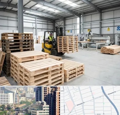 پالت چوبی در خیابان بهشتی