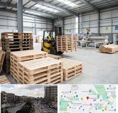 پالت چوبی در بلوار فردوسی مشهد