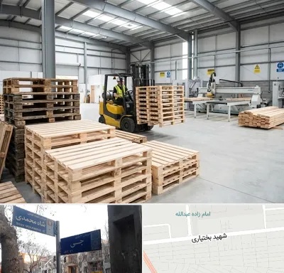 پالت چوبی در سی متری جی