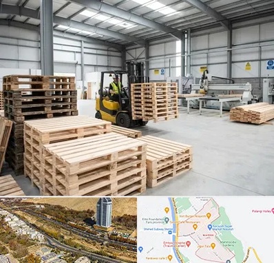 پالت چوبی در خیابان نیایش شیراز