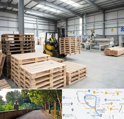 پالت چوبی در فلکه گاز رشت 