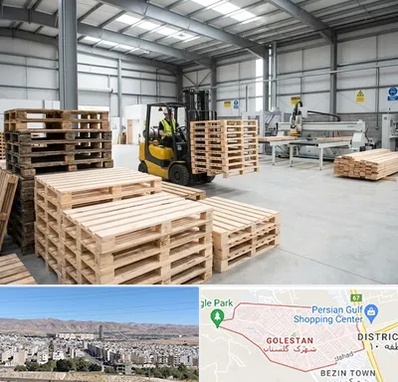 پالت چوبی در شهرک گلستان شیراز