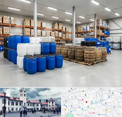 بشکه در میدان شهرداری رشت 