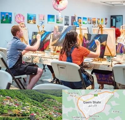 آموزشگاه رنگ روغن در قائم شهر