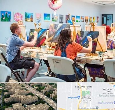 آموزشگاه رنگ روغن در اکباتان 