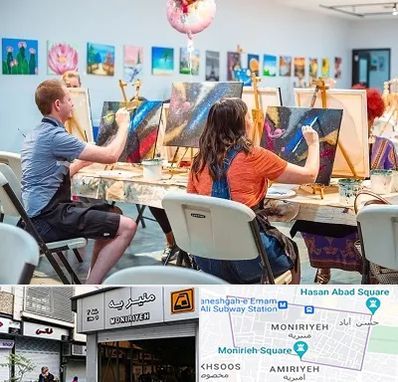 آموزشگاه رنگ روغن در منیریه