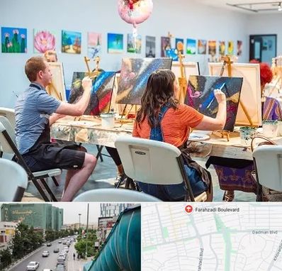 آموزشگاه رنگ روغن در بلوار فرحزادی