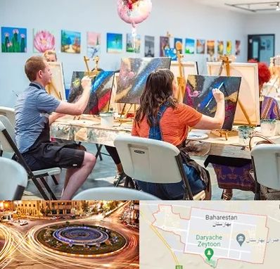 آموزشگاه رنگ روغن در بهارستان