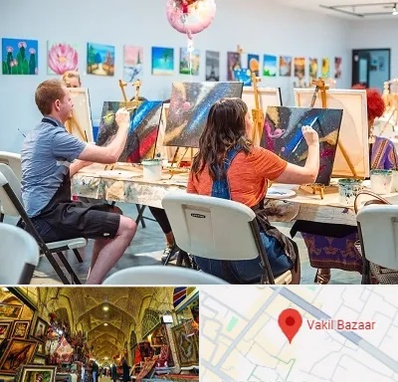 آموزشگاه رنگ روغن در بازار وکیل شیراز