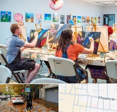 آموزشگاه رنگ روغن در خیابان فلسطین