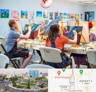 آموزشگاه رنگ روغن در ونک 