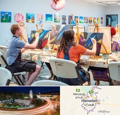 آموزشگاه رنگ روغن در همدان
