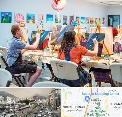 آموزشگاه رنگ روغن در پونک 