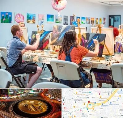 آموزشگاه رنگ روغن در میدان ولیعصر