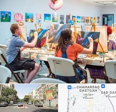 آموزشگاه رنگ روغن در چهارصد دستگاه