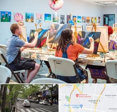 آموزشگاه رنگ روغن در ظفر 