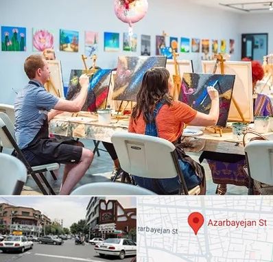 آموزشگاه رنگ روغن در خیابان آذربایجان