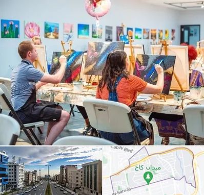 آموزشگاه رنگ روغن در سعادت آباد 