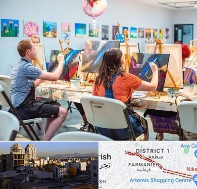 آموزشگاه رنگ روغن در فرمانیه