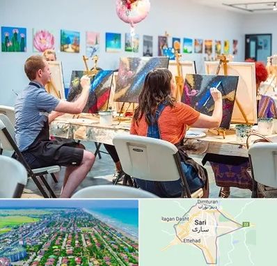 آموزشگاه رنگ روغن در ساری