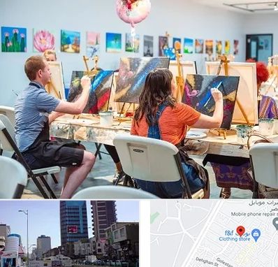 آموزشگاه رنگ روغن در چهارراه طالقانی کرج