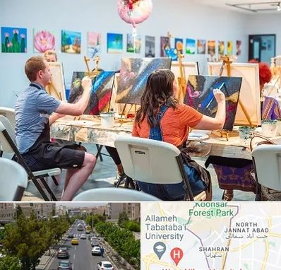 آموزشگاه رنگ روغن در شهران 