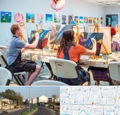 آموزشگاه رنگ روغن در ضیابری رشت