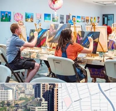 آموزشگاه رنگ روغن در خیابان بهشتی