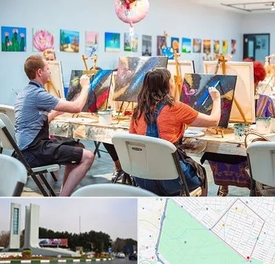 آموزشگاه رنگ روغن در بلوار فلسیطین مشهد