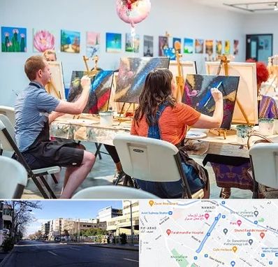 آموزشگاه رنگ روغن در خیابان ملاصدرا شیراز