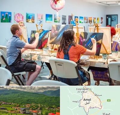 آموزشگاه رنگ روغن در آمل
