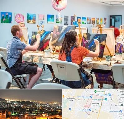 آموزشگاه رنگ روغن در مارلیک کرج