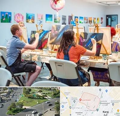 آموزشگاه رنگ روغن در شاهین ویلا کرج